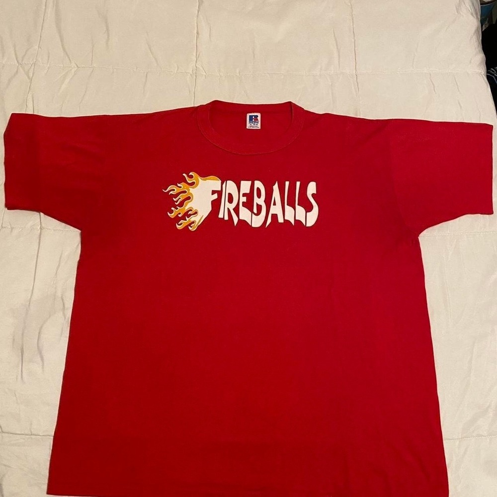 Vintage single stitch russell athletic fireballs tee‎